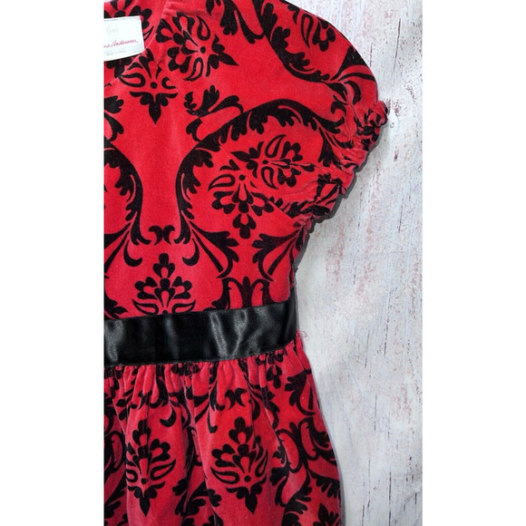 Hanna Andersson Girls Black and Red Holiday Special Occasion Dress Size 140 10a - Picture 4 of 6